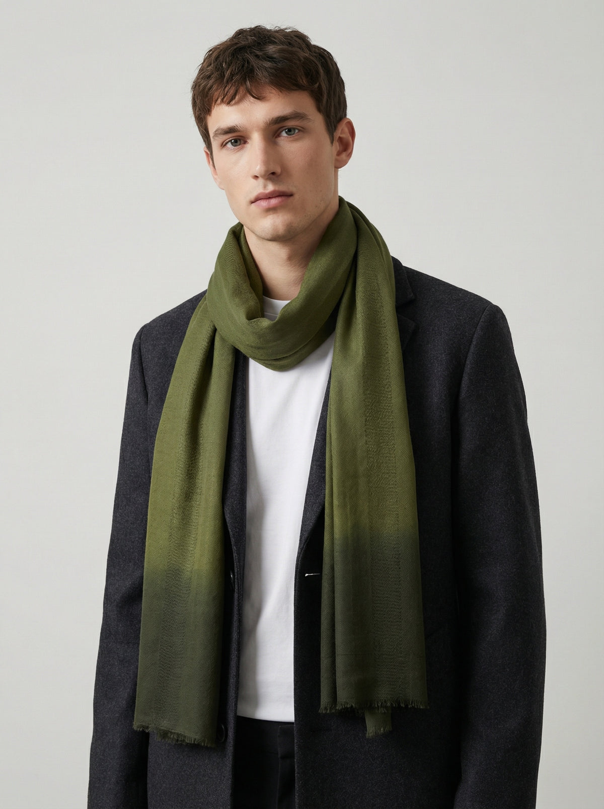 Dark Moss Green Tagelmust | Lightweight Nomad Travel Scarf