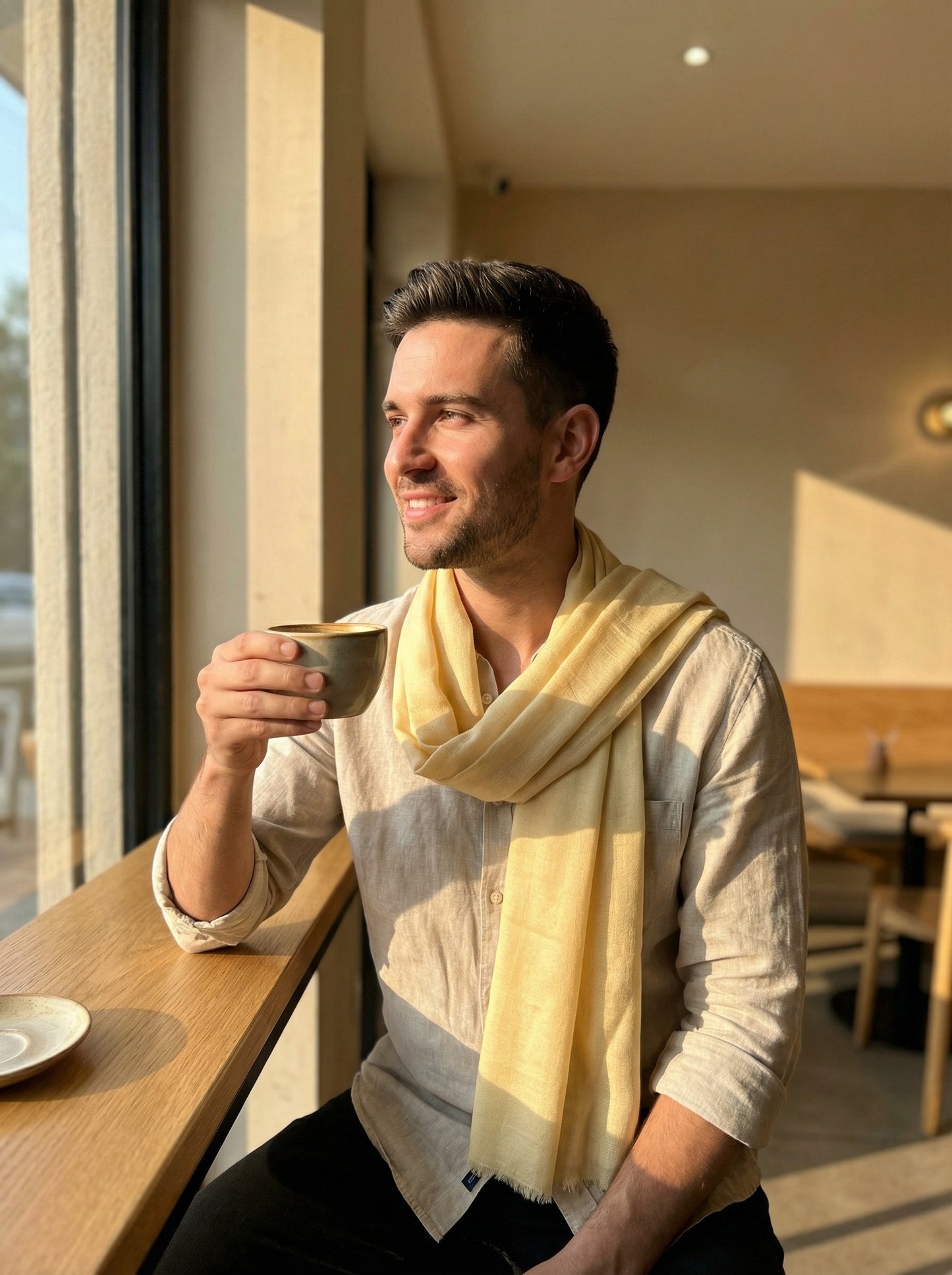 Original Colonial Yellow Tagelmust | Lightweight Nomad Travel Scarf