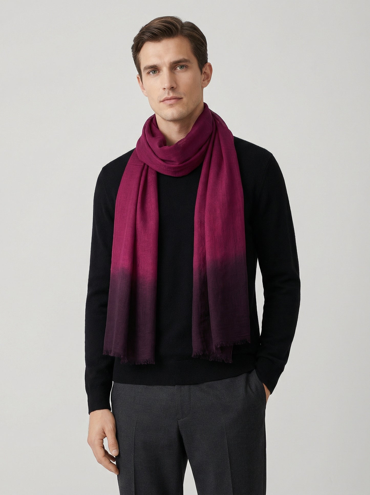 Dyed Amaranth Purple Tagelmust | Lightweight Nomad Travel Scarf