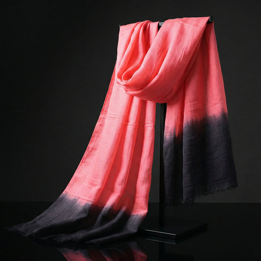 Dyed Rose Pompadour Tagelmust | Lightweight Nomad Travel Scarf