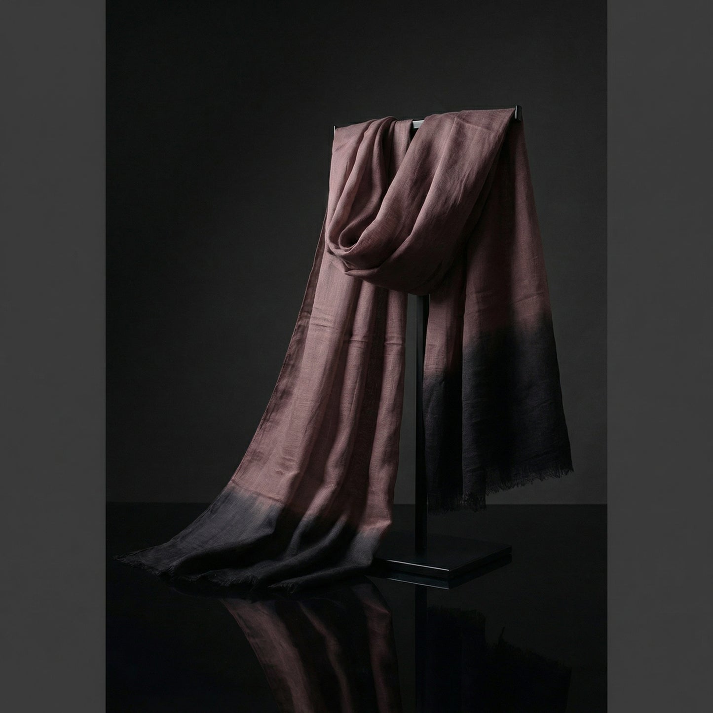 Tagelmust, gefärbtes azurgraues Modell | Leichter Nomaden-Reiseschal