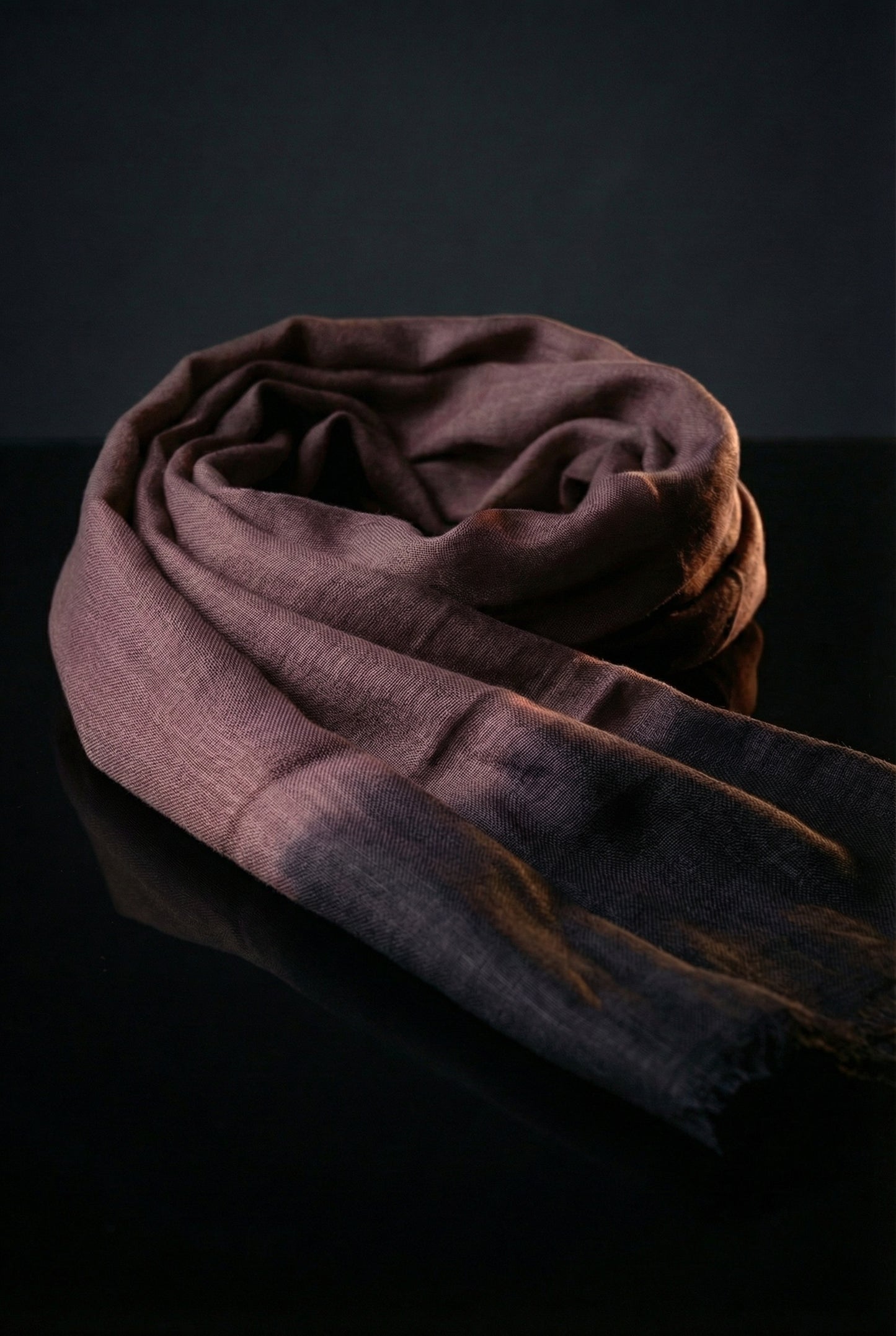 Tagelmust, gefärbtes azurgraues Modell | Leichter Nomaden-Reiseschal