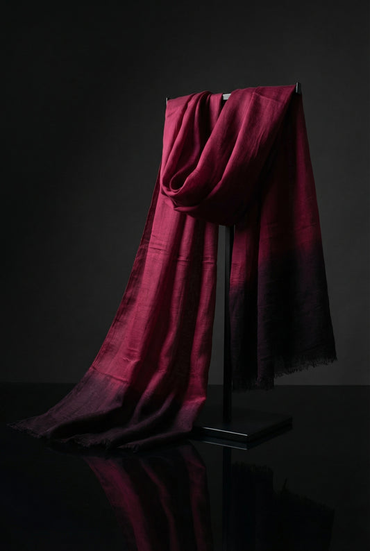 Dyed Amaranth Purple Tagelmust | Lightweight Nomad Travel Scarf