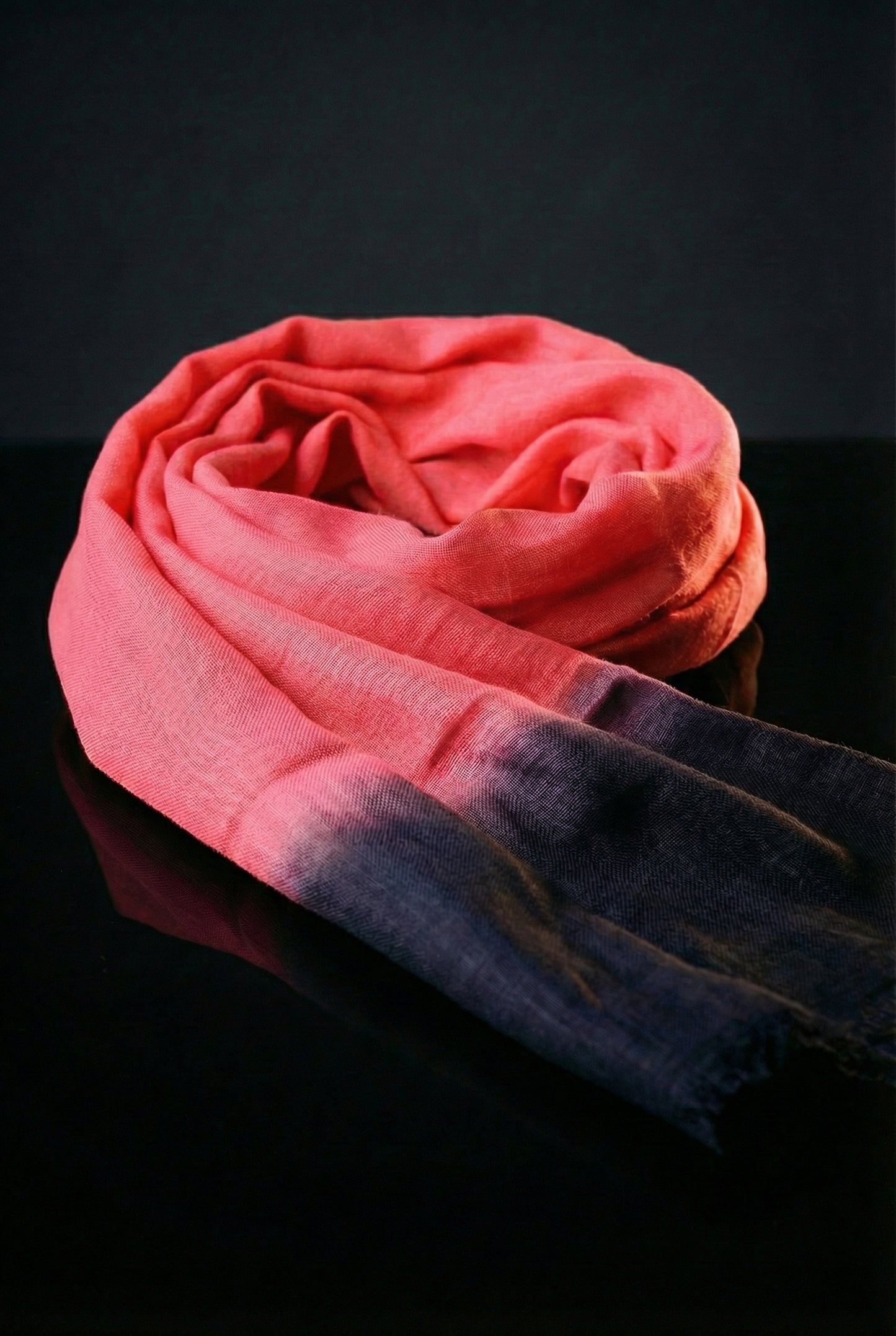 Dyed Rose Pompadour Tagelmust | Lightweight Nomad Travel Scarf