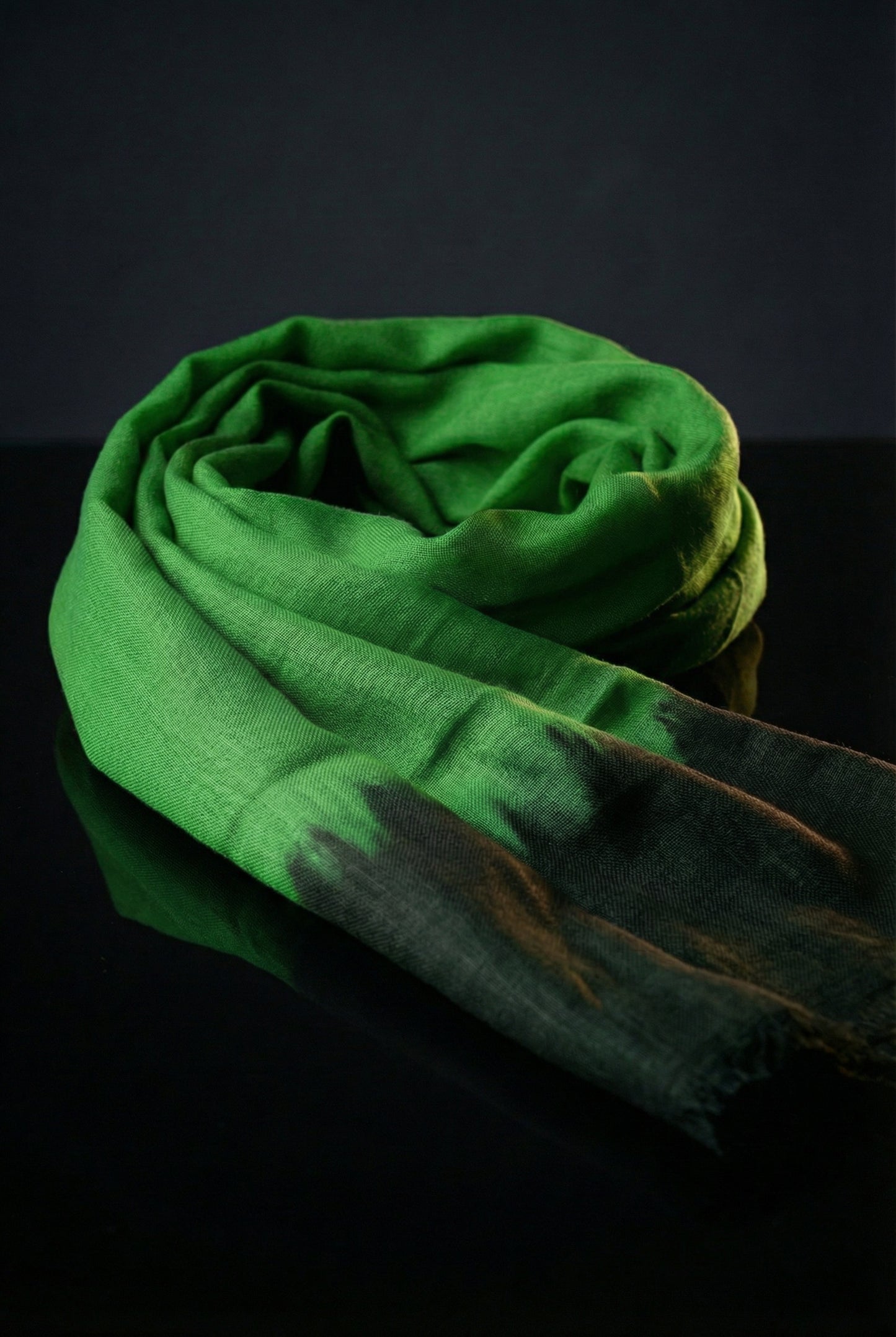 Tagelmust, gefärbtes Meeresgrün | Leichter Nomaden-Reiseschal
