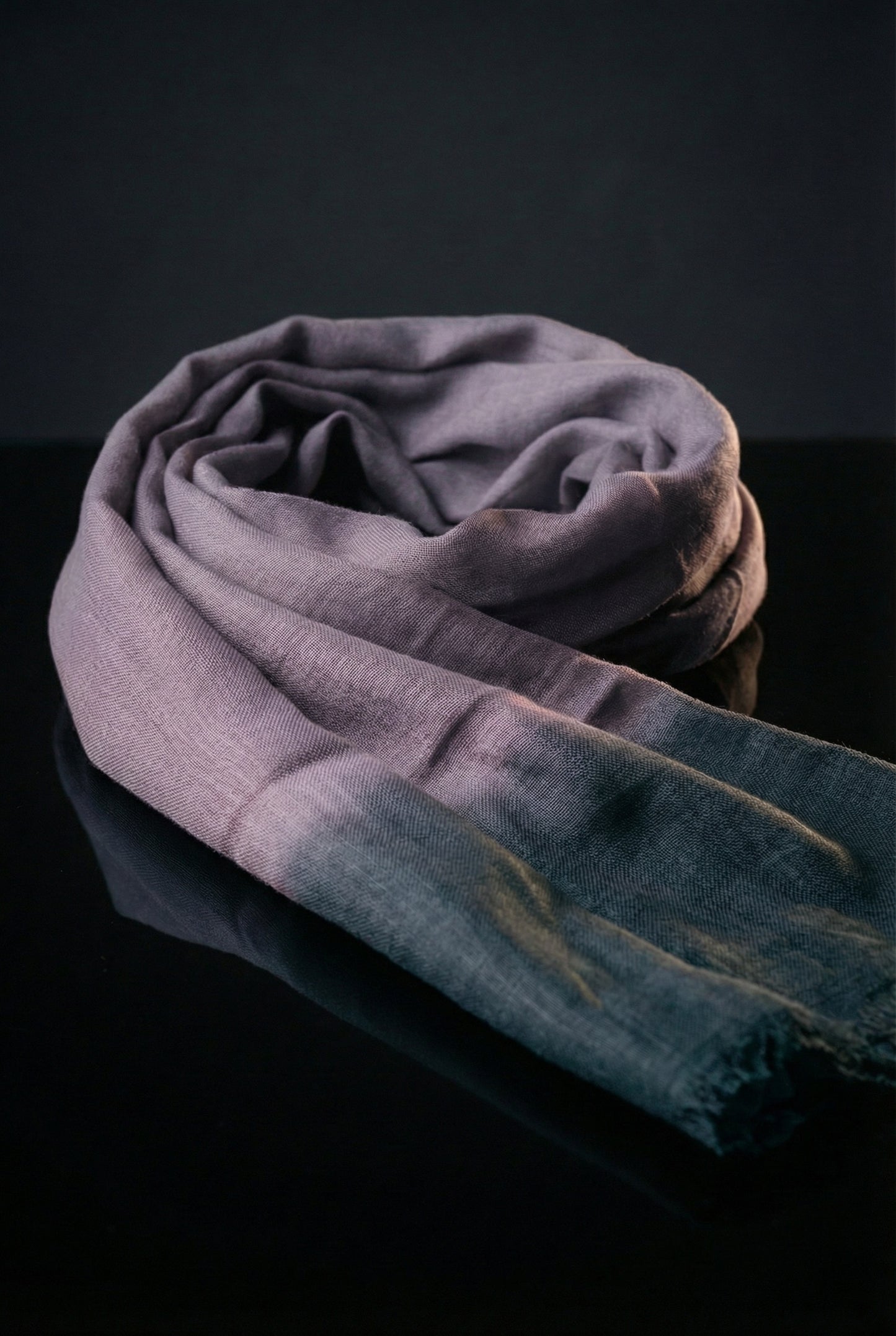 Tagelmust, gefärbtes Taupe-Grau | Leichter Nomaden-Reiseschal
