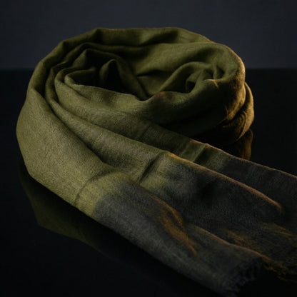 Dark Moss Green Tagelmust | Lightweight Nomad Travel Scarf