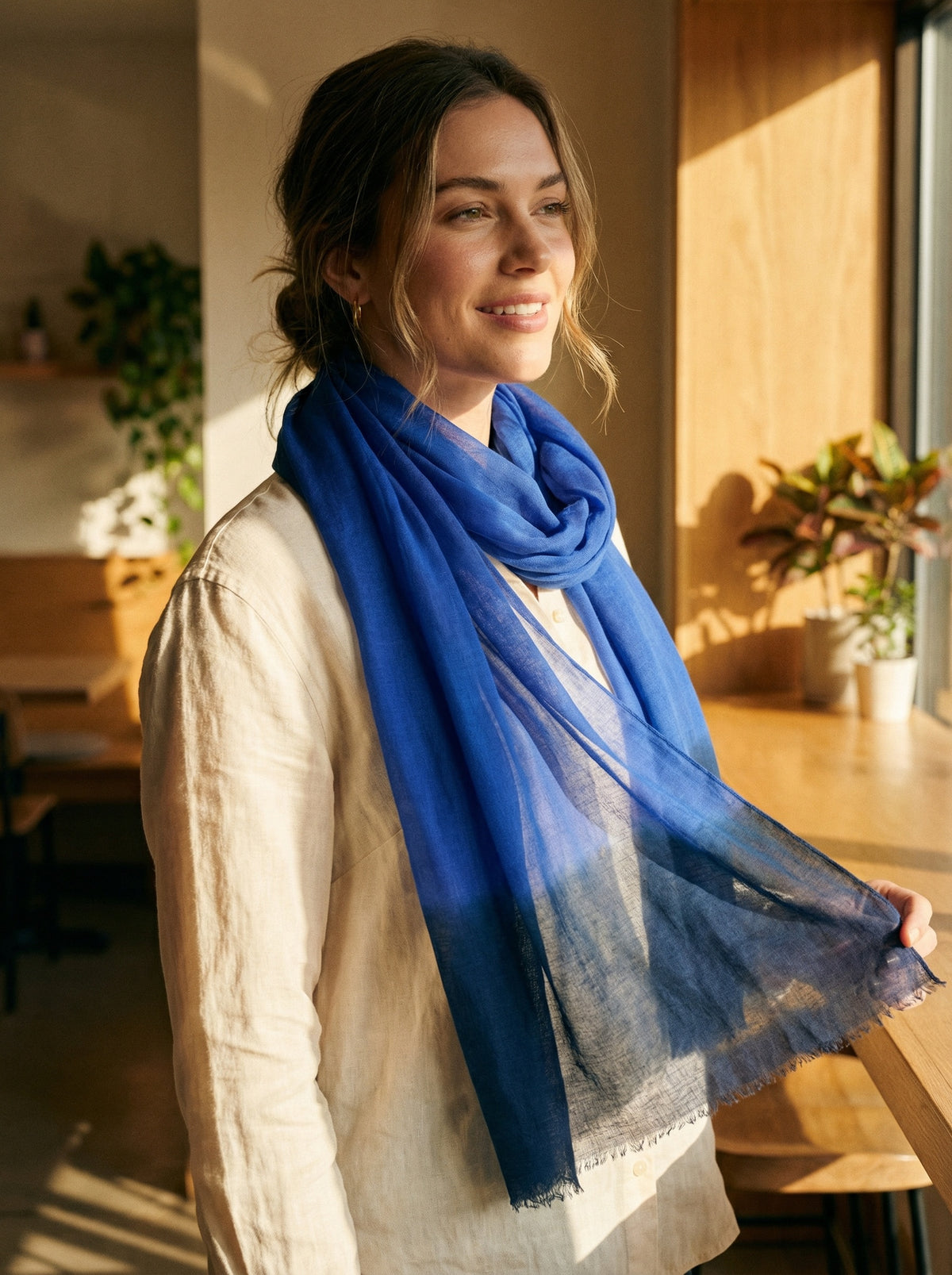 Original Indigo Blue Tagelmust | Leichter Nomaden-Reiseschal
