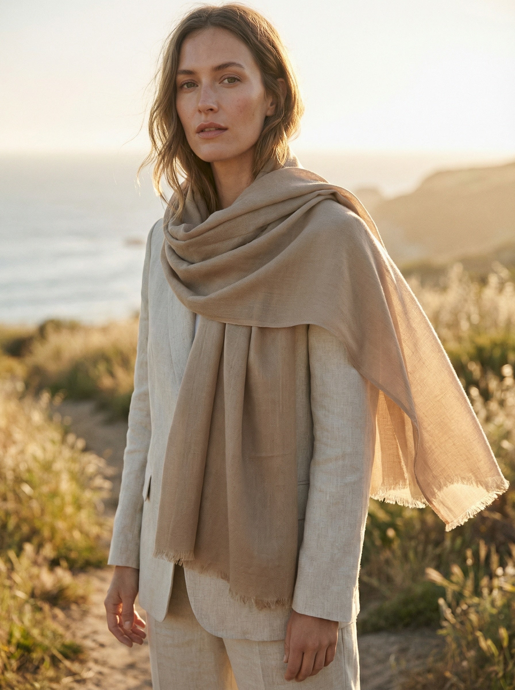Original Khaki Tagelmust | Lightweight Nomad Travel Scarf – DUNZ
