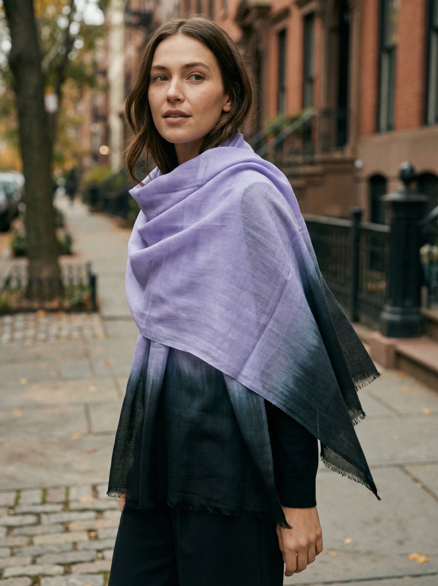 Dyed Vista Blue Tagelmust | Lightweight Nomad Travel Scarf