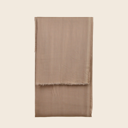 Khaki Original Tagelmust scarf – soft light‑brown Moroccan headscarf, sustainably sourced and lightweight, ideal for nomadic travelers searching for khaki or beige scarves for hot weather and dry climates.